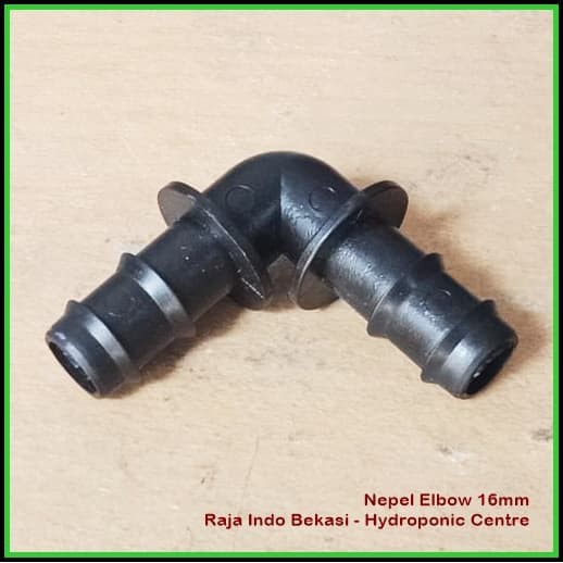 Nipple Nepel Elbow 16 Mm Connector Selang Fertigasi Nepel El L 16 Mm