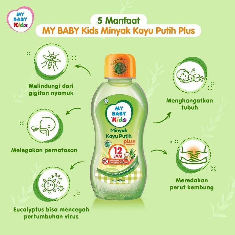 Minyak Kayu Putih Plus My Baby Kids 150ml / 90ml / 60ml