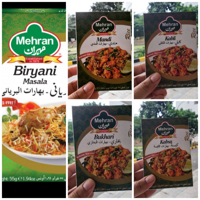 

Bumbu Mehran Kabli Kebuli / Kabsa Kabsah / Mandhi Mandi / Biryani Briyani / Bukhari