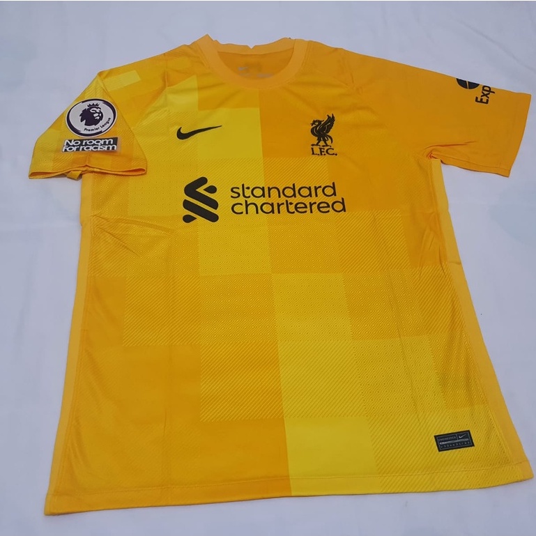 Jual Jersey Baju Bola Pria Liverpool Gk Kuning Patch Bpl No Room New Season