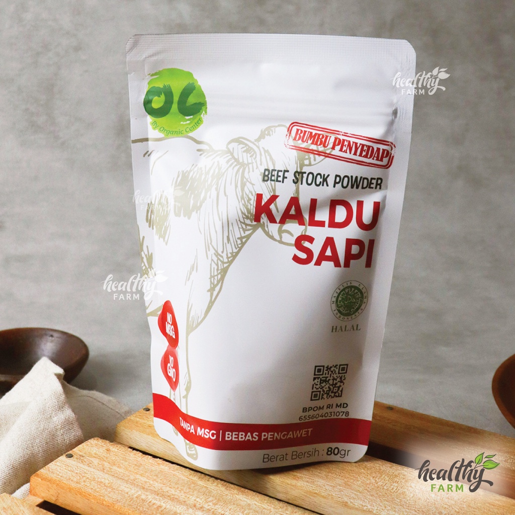 ORGANIC CENTER Kaldu Sapi NO MSG / Beef Stock Powder 80g