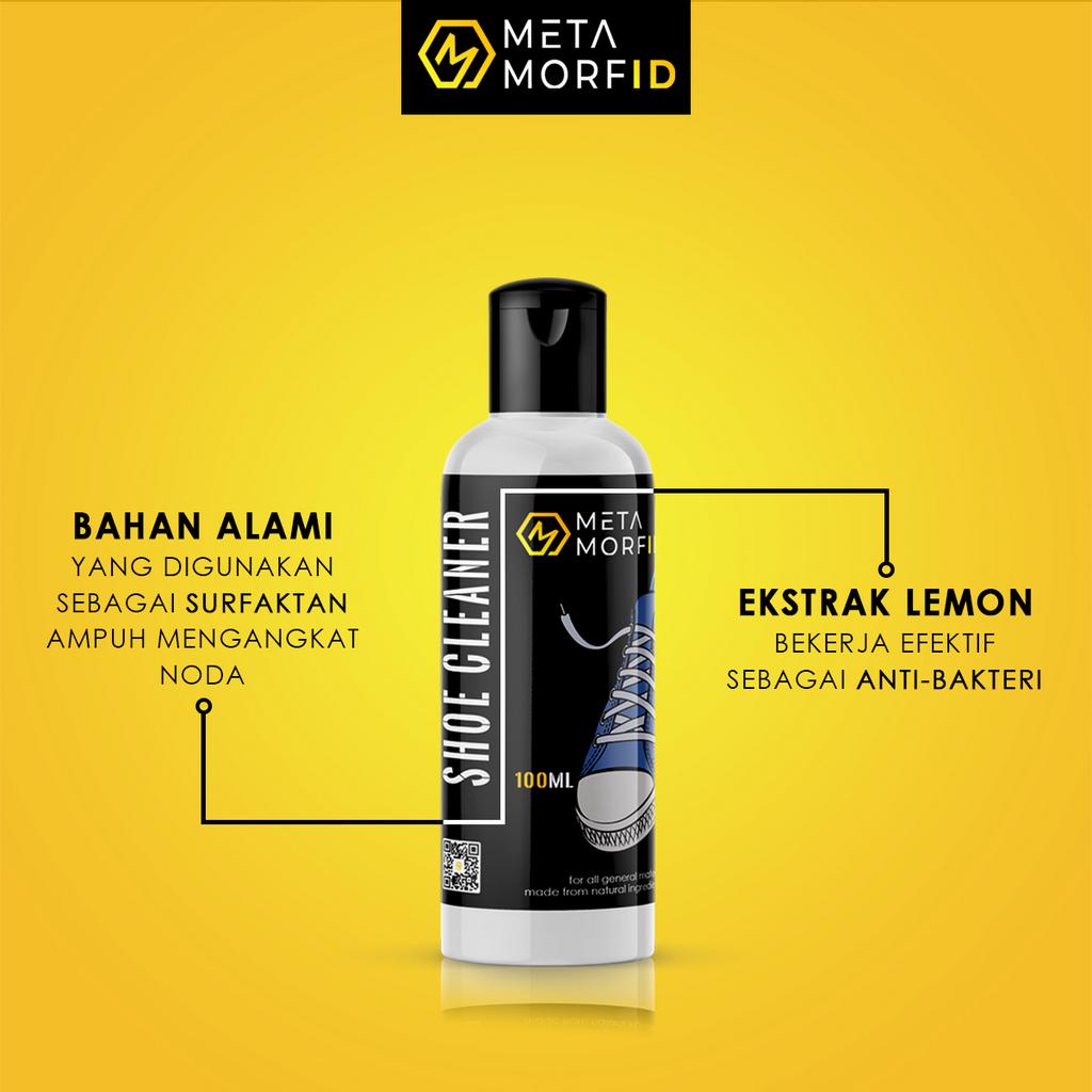 Metamorfid Shoes Cleaner / Cairan Sabun Pembersih Sepatu Putih Dan Warna 100ml