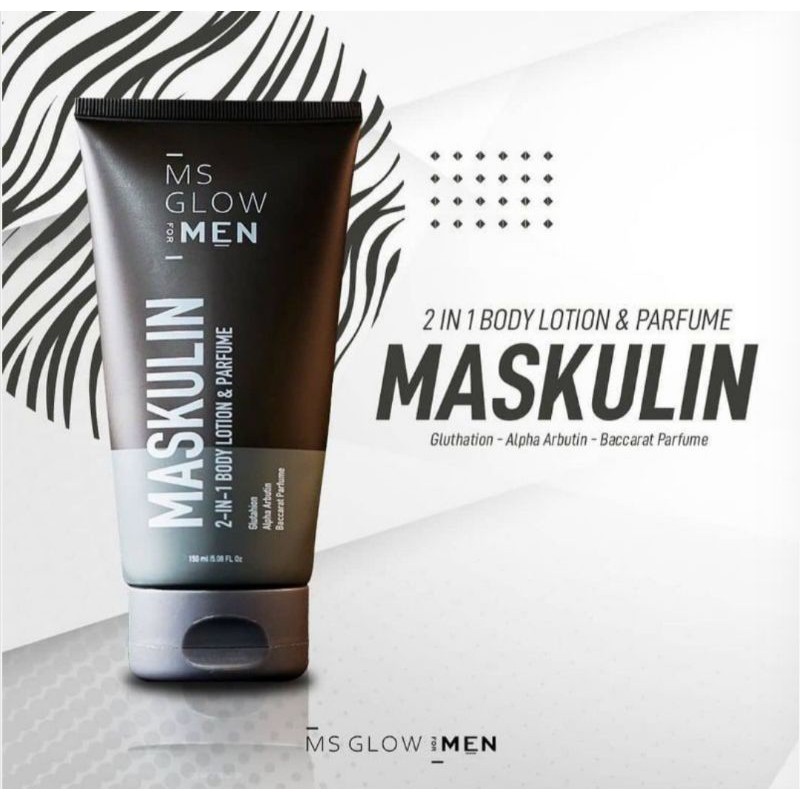 Maskulin 2in1 body lotion n parfume ms glow men