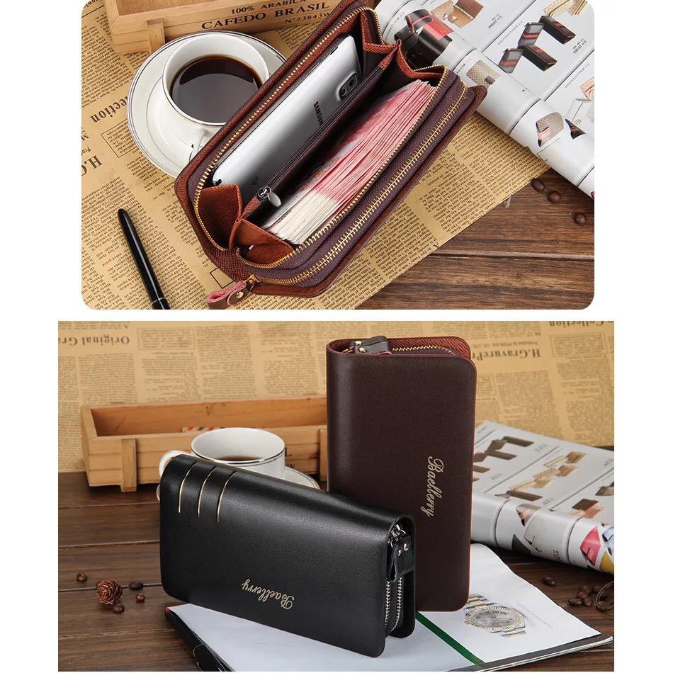 INDOMINI D019 BAELLERRY DOMPET KULIT PANJANG PRIA WANITA KEREN IMPORT MURAH COD HP CLUTCH