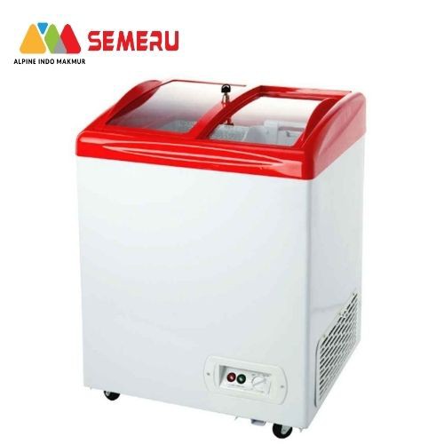 MASPION FREEZER TUTUP SLIDING KACA 100 L UFH-100 CRD