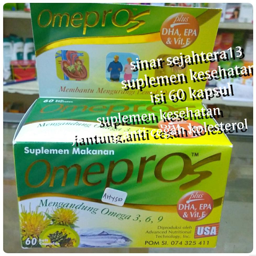 Termurah! Omepros-Suplemen Kesehatan Jantung Anti Kolesterol-Obat Kolesterol Herbal