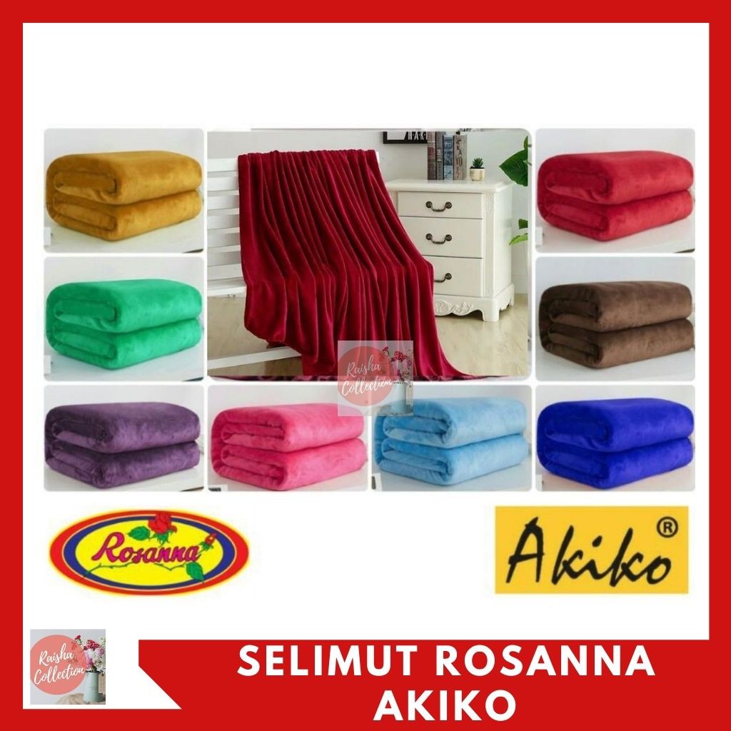 RC Selimut Bulu Dewasa Polos/Selimut  Super Soft Rosanna Rotari 150x200 cm