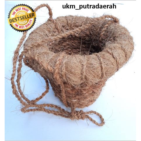 pot serabut kelapa /pot serabut / pot anyaman / pot gantung / pot gantung anyaman / serabut kelapa