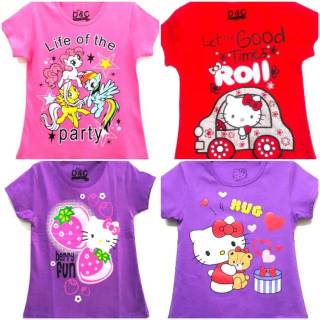  KAOS  ANAK  PEREMPUAN KARAKTER HELLO  KITTY  PONY Shopee 
