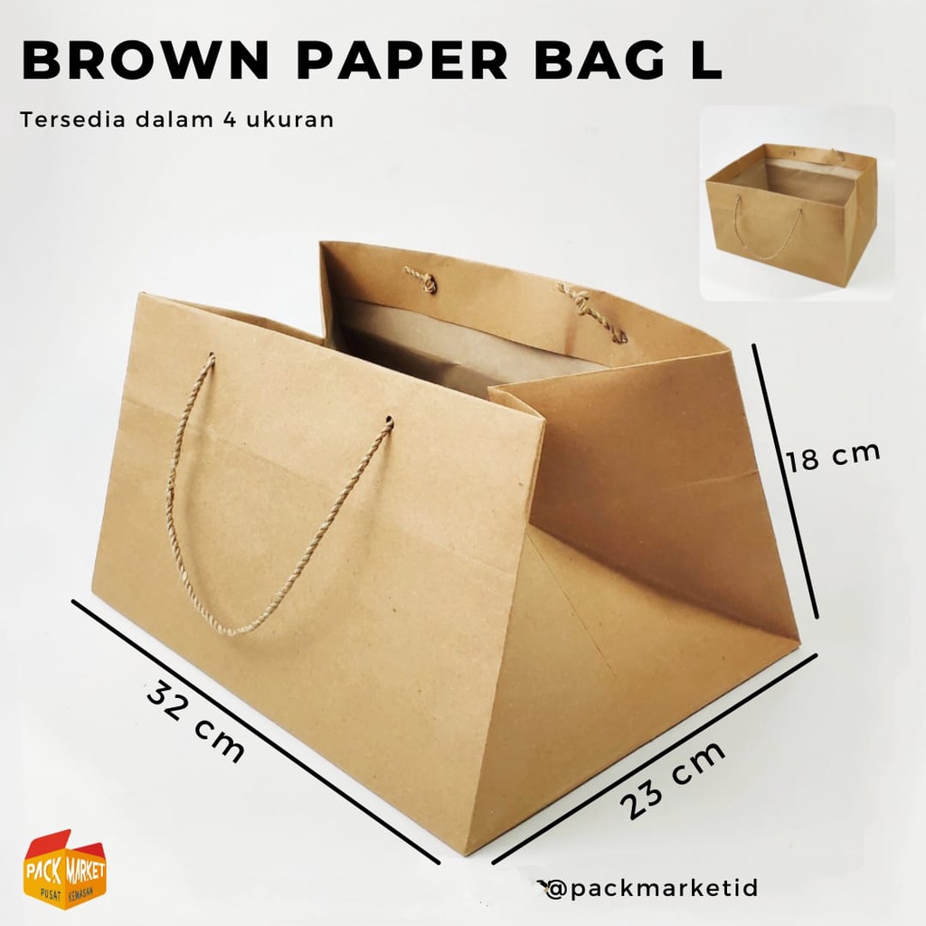 

Brown Paper Bag LARGE (MIN ORDER 2pc)