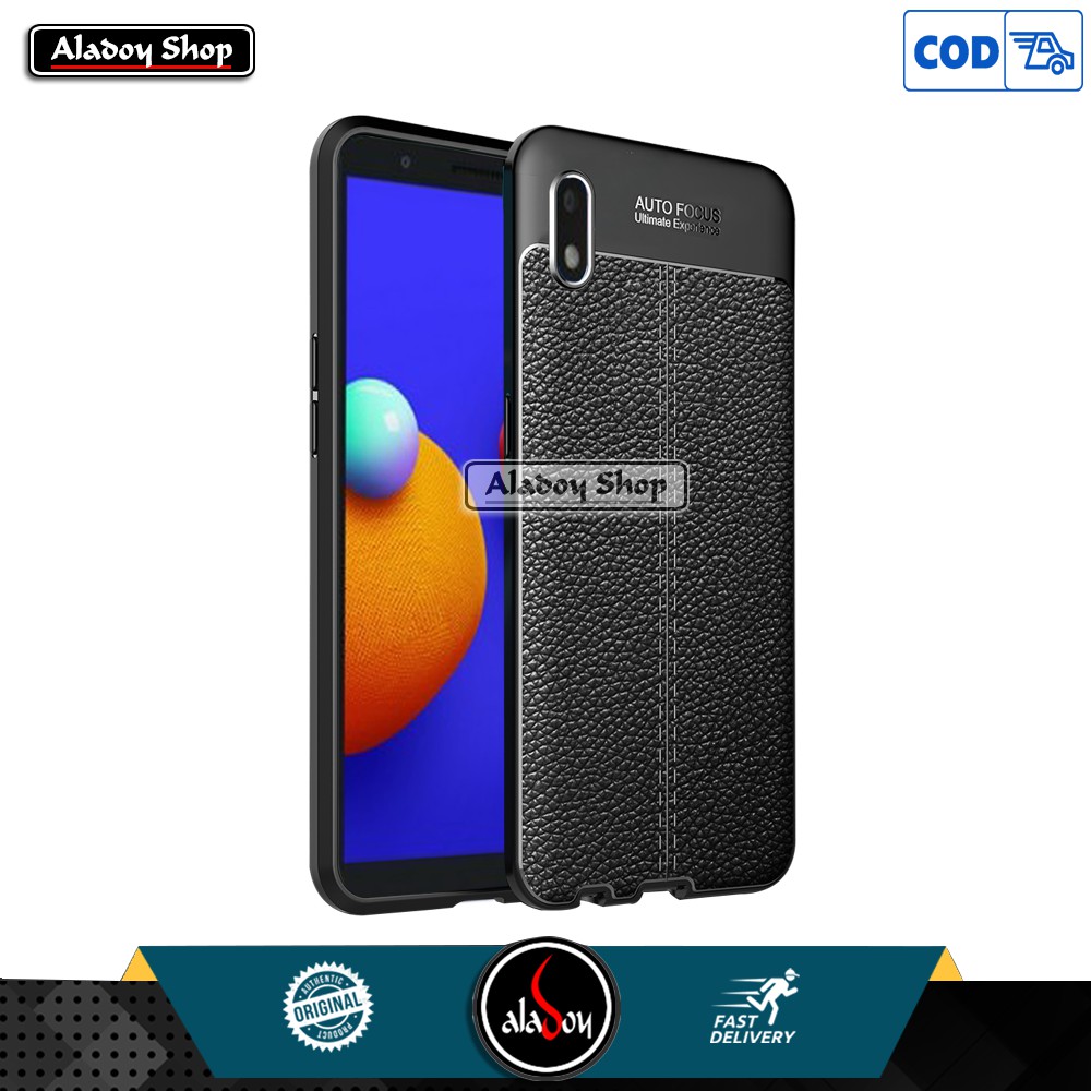 Case SAMSUNG A01 CORE Ultra Slim Auto Focus Leather Premium Softcase Casing HP