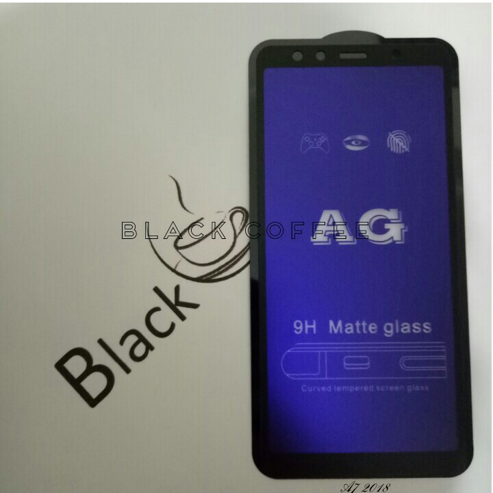 Tempered glass glare samsung A7 2018 3kamera screen protector matte