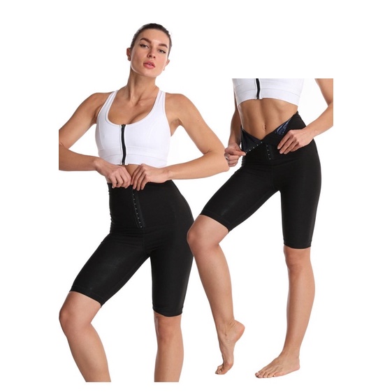 HB-854 sweat shaper celana legging / celana pembakar lemak / celana sauna / hot shaper wanita