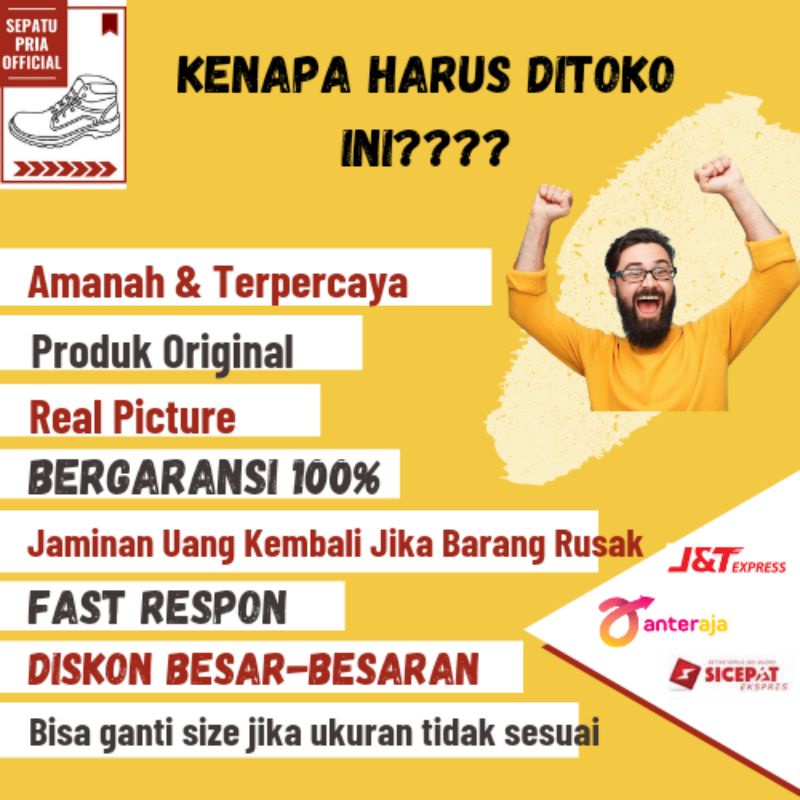 Sepatu Safety Motor Turing Spatu Sapety Pria Sapatu Sefety Laki Laki Sepatoe Kerja Ujung Besi Hitam-3