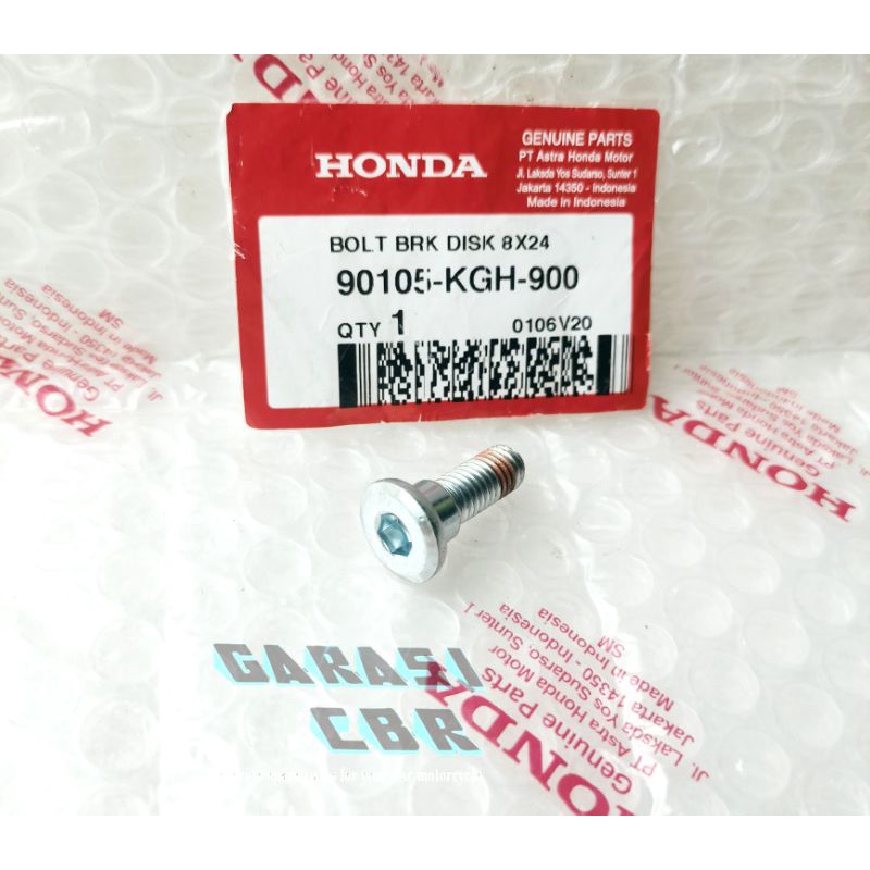 90105KGH900, Baut Piringan Cakram, Bolt Brake Disk 8x24