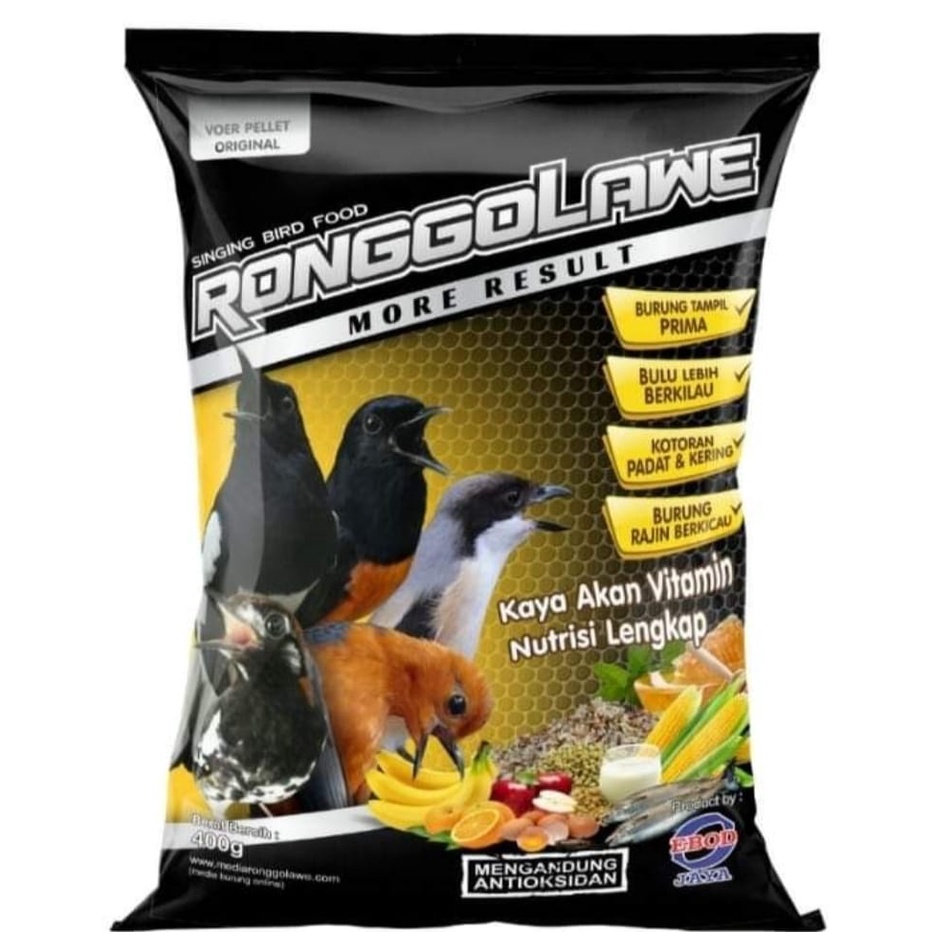 Ronggolawe Hitam Voer pakan burung jawara lomba untuk burung murai batu kacer jalak c ijo