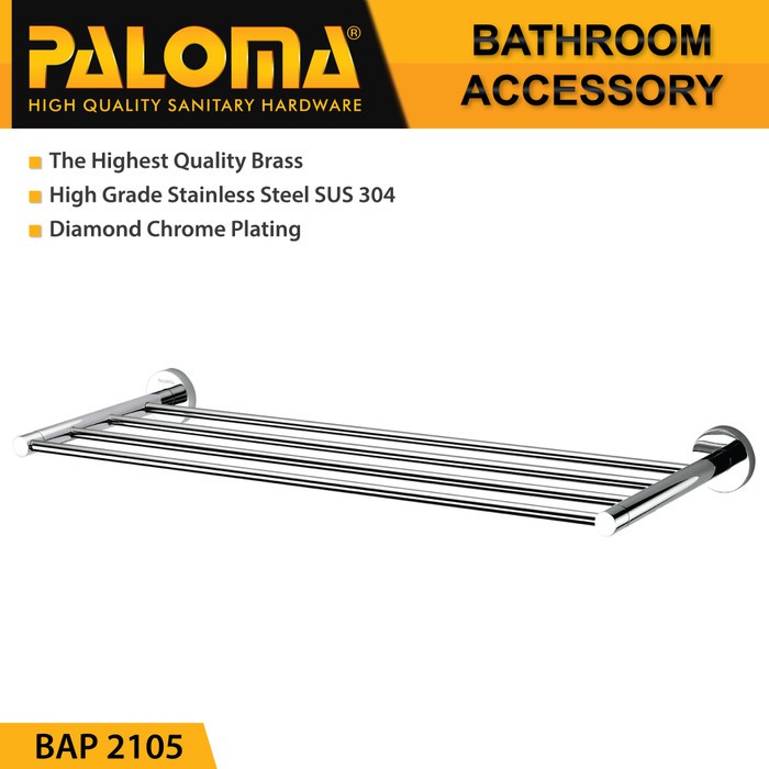 PALOMA BAP 2105 Rak Handuk Baju Gantungan Hanger Dinding Kamar Mandi