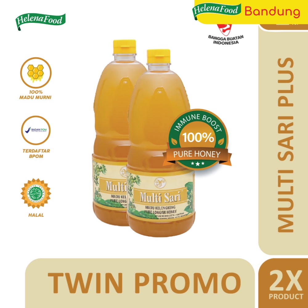

Multisari Kelengkeng 2000 ml Madu Murni Asli ( Twin Promo )