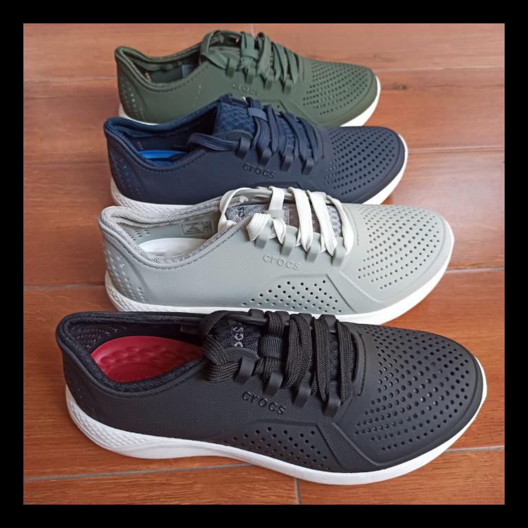 PROMO CROCS / SEPATU CROCS / CROCS LITERIDE PACER / CROCS PRIA / SEPATU PRIA - NAVY, M7 TERMURAH