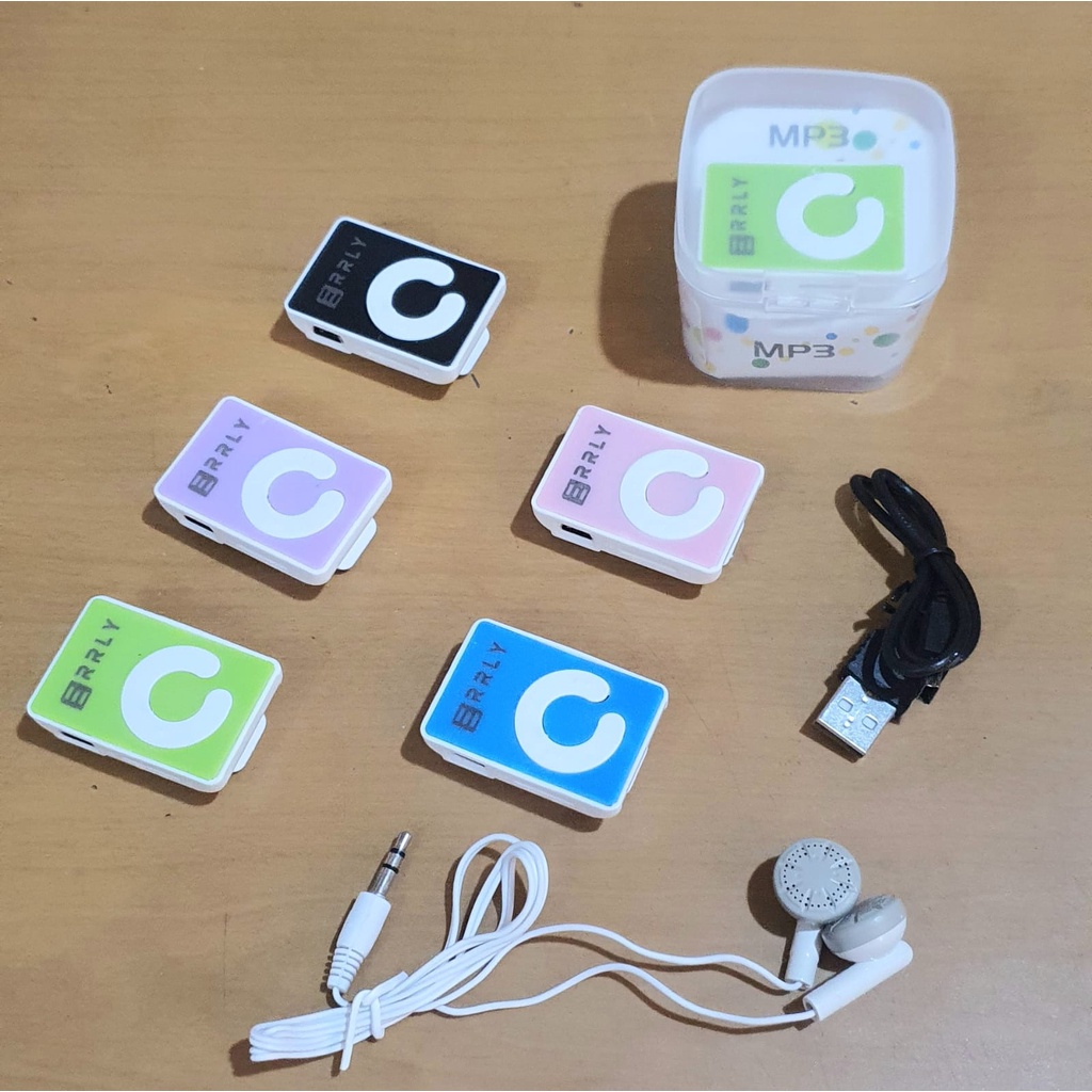 Mp3 Mini Music Player ERRLY / Mp3 Player Jepit Shuffle Slot Memory Micro SD