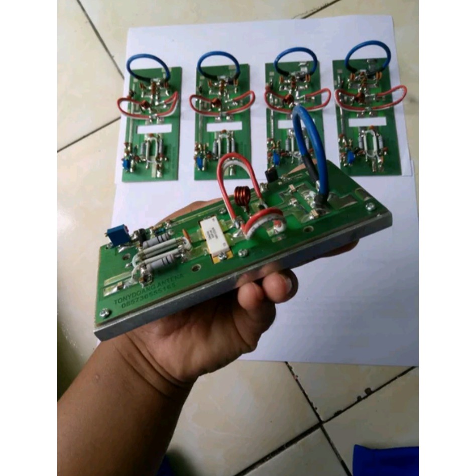 rf amplifier linier booster kit pallet radio vhf 250w bagus