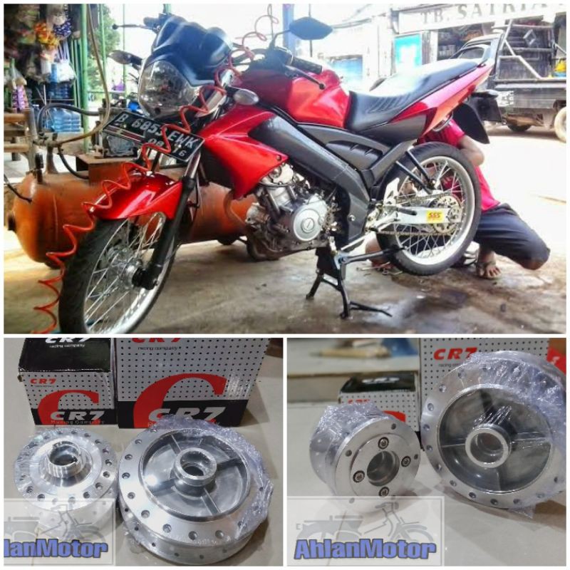 Tromol Set Vixion Old Depan&Belakang/TROMOL Set murah Vixion lama/Tromol Crome Depan&Belakang Vixion