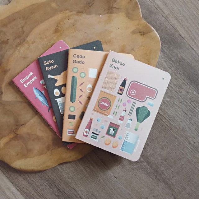 

Indonesian Food Series Plain Pocket Notes / Buku Pocket Polos