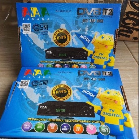 STB SET TOP BOX TANAKA DVB T2 TANAKA LUBY METRIX APPLE MERAH METRIX GARUDA GOOD BLES PENERIMA SIARAN TV DIGITAL BODY BESI