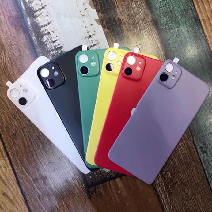 BACK DOOR STICKER IPHONE XR FAKE IPHONE 11 BACK BODY COVER PROTECTOR HITAM