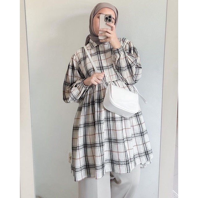 Bymeldev Babydoll Flanel Tunik