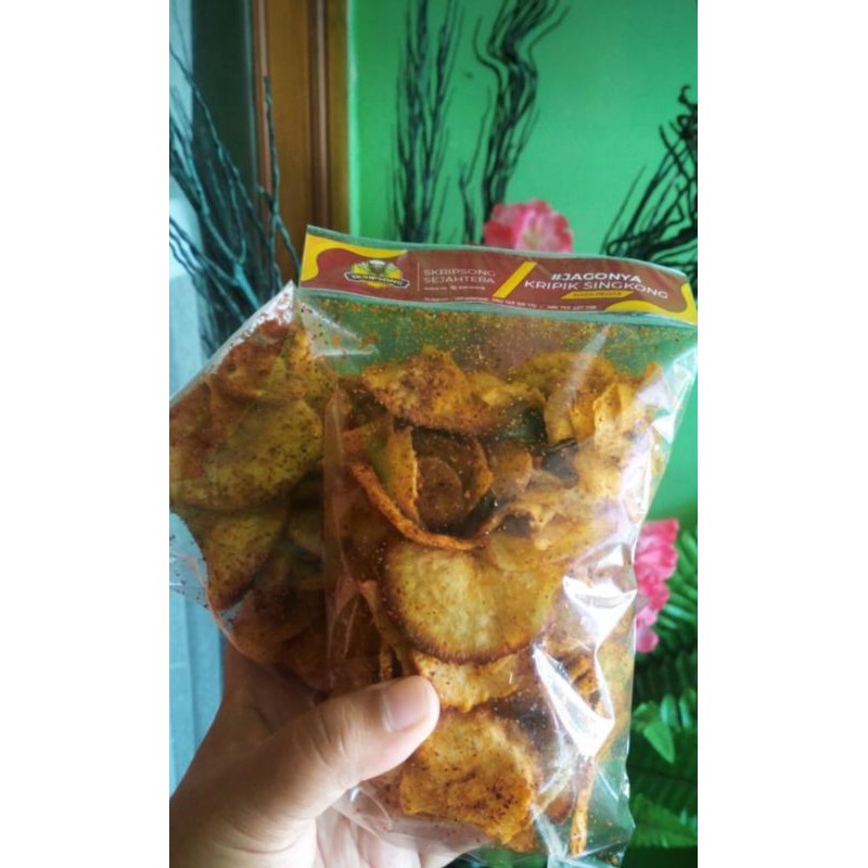 

kripik singkong pedas