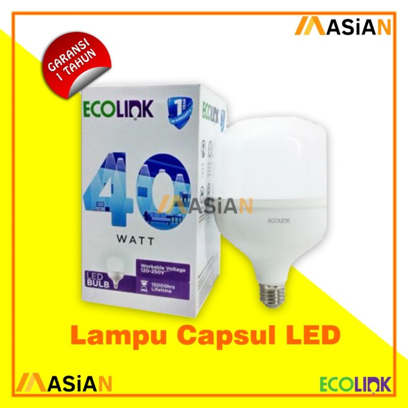 ECOLINK LED BULB CAPSUL 40 WATT E27