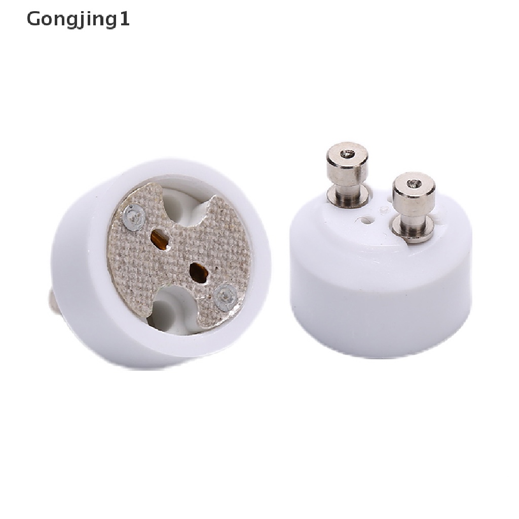 Gongjing1 GU10 Ke MR16 Adapter Konverter Socket Dasar Lampu Halogen