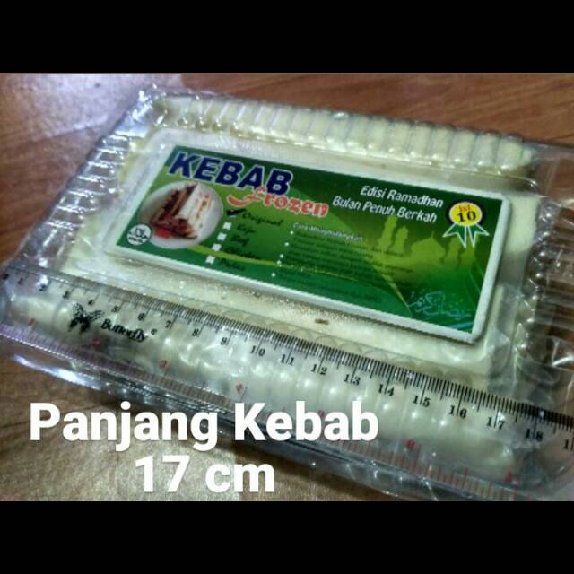 

Kebab Frozen JUMBO rasa KEJU PEDAS - Panjang 17 cm isi 10 pcs