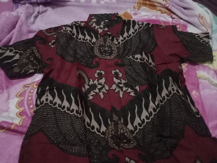 Batik Pria Lengan Pendek Premium Batik Berkah Hrb026 Motif Keratonan Kode 002 Size M L Xl Xxl