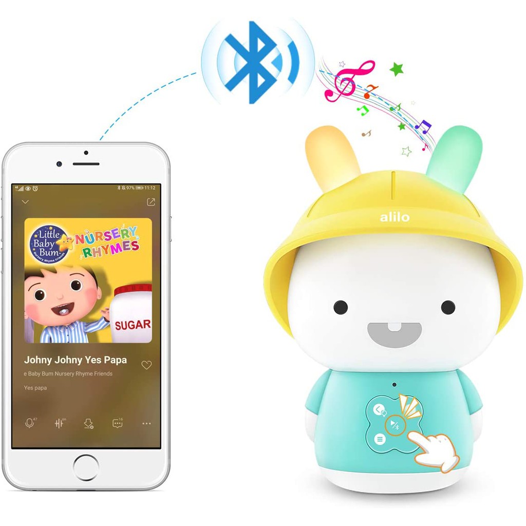 Alilo Baby Bunny / Cuty Cap / Bluetooth / Lullaby / Bedtime Story / Montessori Edukasi Toy / Early Learning / Newborn