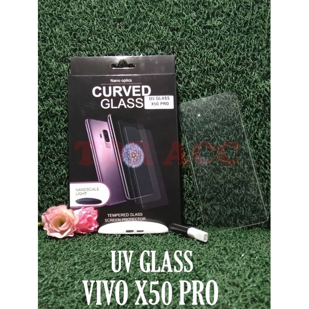 VIVO X50 PRO - TEMPERED GLASS UV GLASS SCREEN PROTECTOR FULL COVER MINI SIZE - UV CLEAR