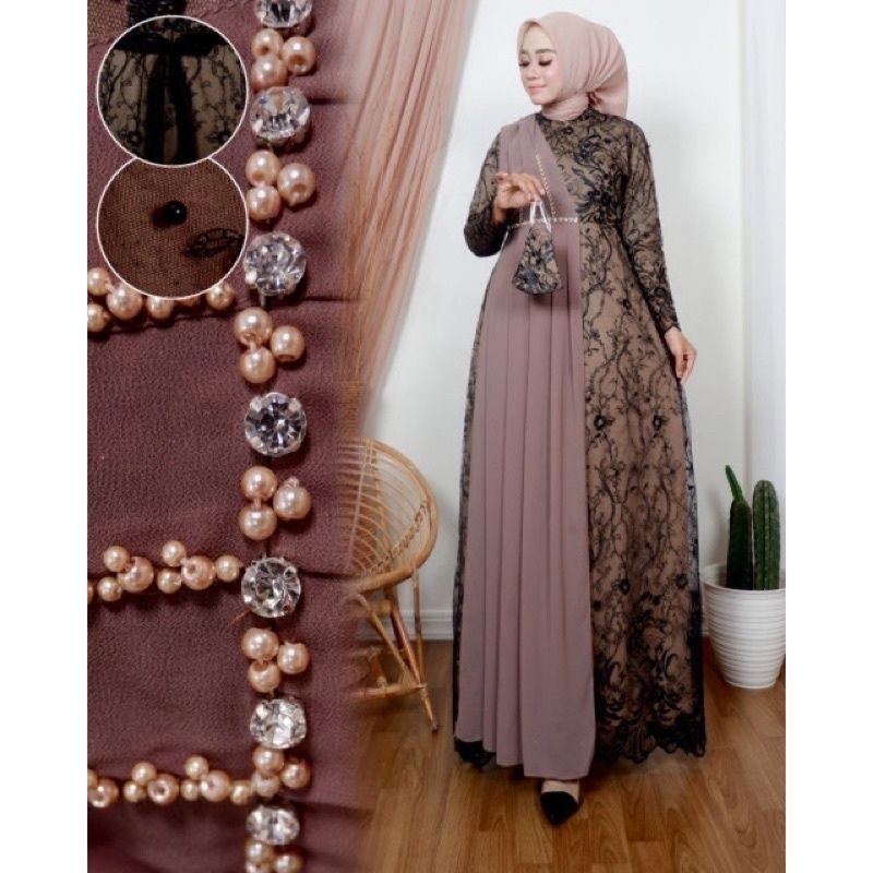 KEBAYA GAMIS AKHIRA BY RASAQI KEBAYA / GAMIS PESTA MODERN / GAMIS KONDANGAN MEWAH / GAMIS TILLE / FA