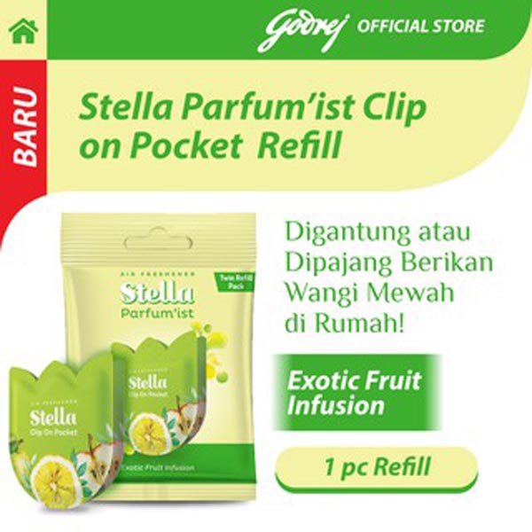 [HOLDER BENTUK BUNGA + REFILL] [BPOM] STELLA PARFUM MIST CLIP ON POCKET SET 14GR | BENTUK BUNGA | Pengharum Ruangan_Cerianti