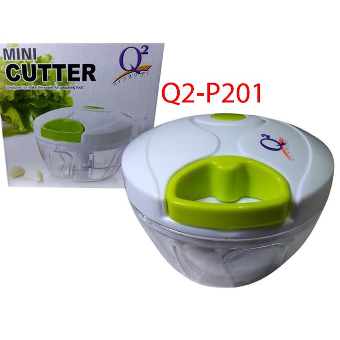 Q2 mini Cutter P201 / Manual chopper / Hand Blender / penghalus daging, kopi, kacang