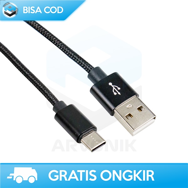 USB TYPE C KABEL DATA CHARGING 25CM DRAGON LINE ORIGINAL PREMIUM