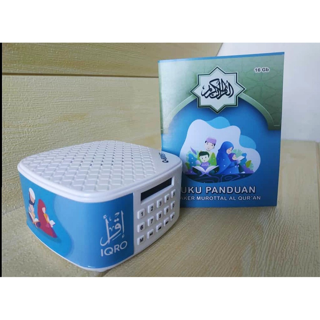 SPEAKER MUROTTAL SPIKER MUROTAL AL QURAN  BLUETOOTH Plus Chip 16GB Q600-Biru Tua