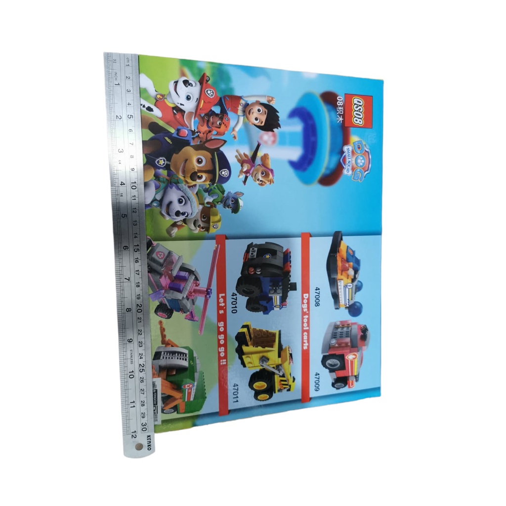 Tobot paw patrol QS08 mainan cube brick