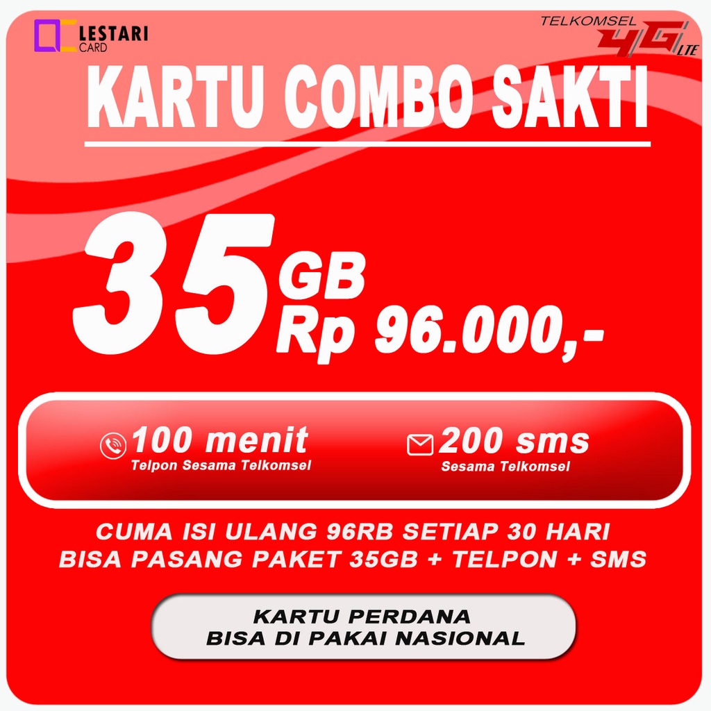 Kartu Perdana Combo Sakti