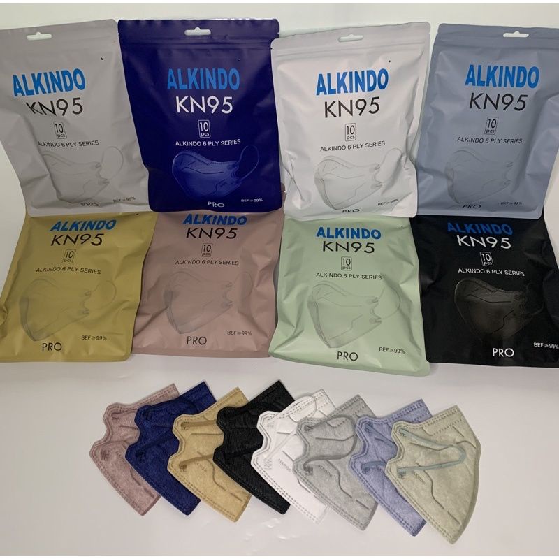 Masker KN95 PRO Alkindo 6 ply masker dewasa /Pro warna