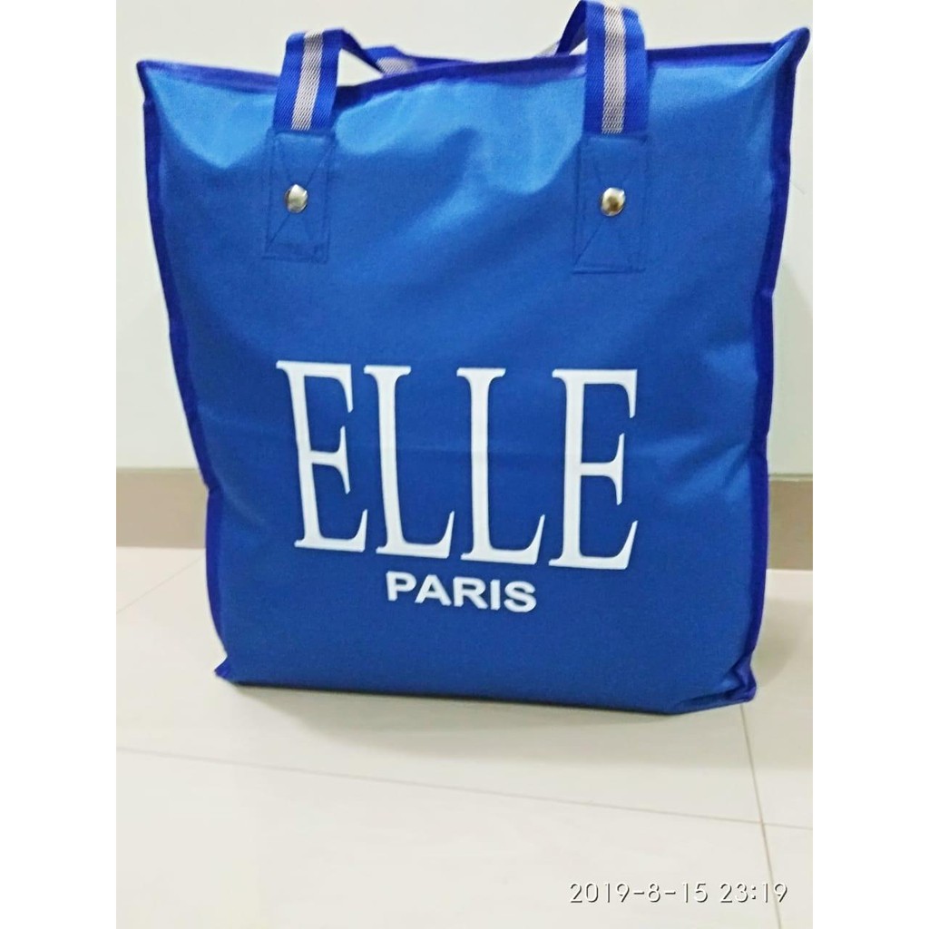 Tas Belanja serbaguna/tas karung/tas laundry/ tas kain ELLE PARIS Tinggi tanpa roda } UKURAN BESAR