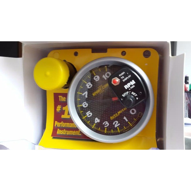 SPORT COMP 2 5&quot; Tachometer Autometer Hitam