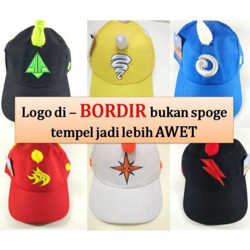 Topi Anak Baseball Model Karakter BOBOBOY Laki laki dan perempuan usia 3-7 tahun