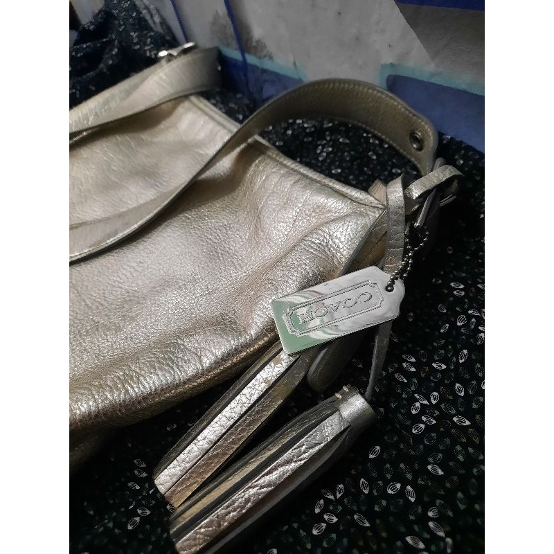 Preloved Coach Sling silver