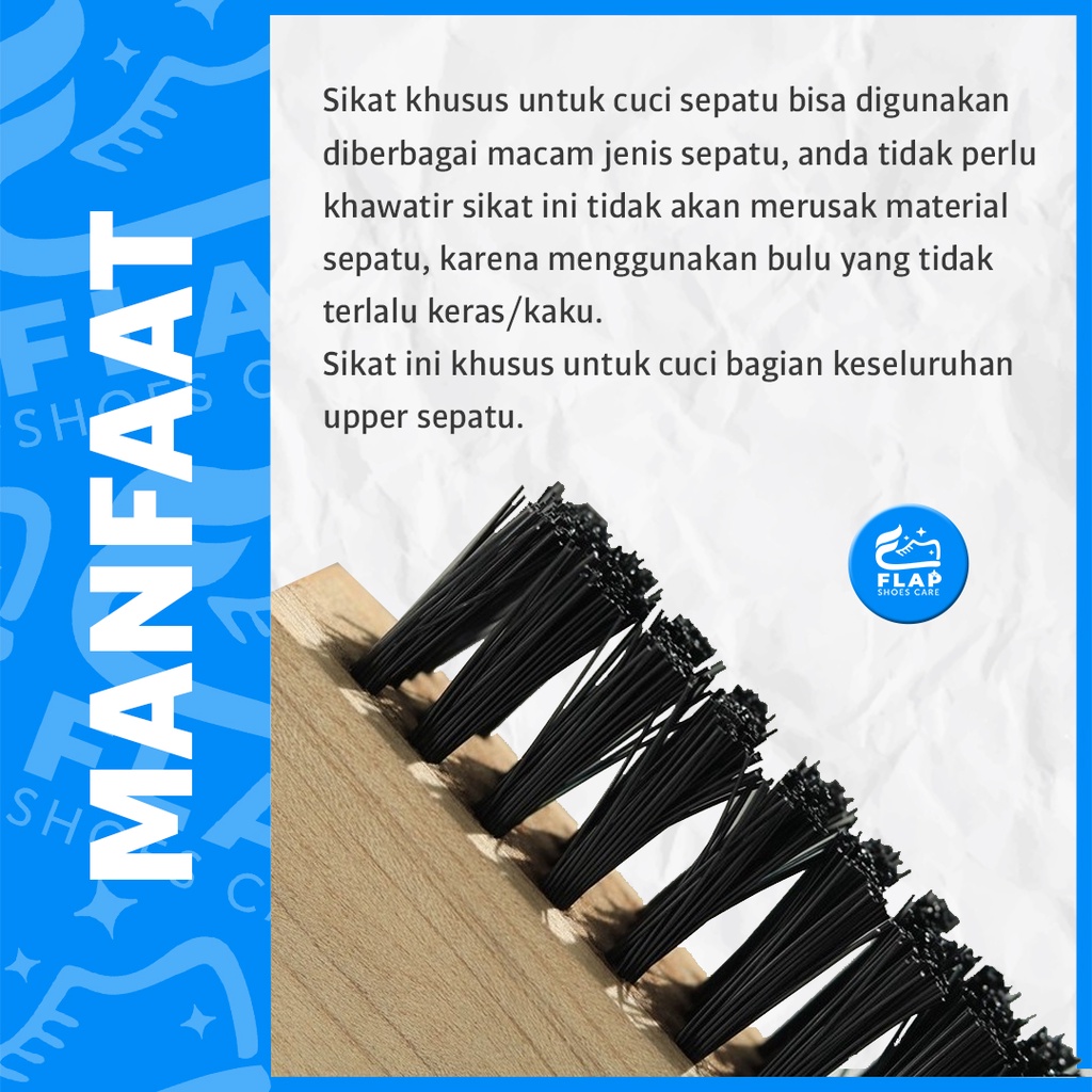 Sikat Perawatan Sepatu Standard Standar Brush Bahan Nylon Nilon Pinus Shoes Shoe Brush Care